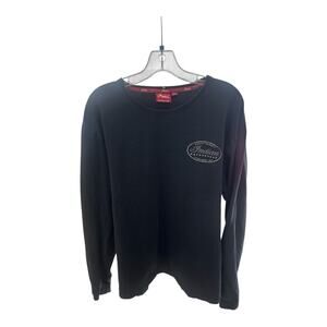 Indian Motorcycle Black XL Crewneck Long Sleeve Shirt "Legend Lives on Indian"